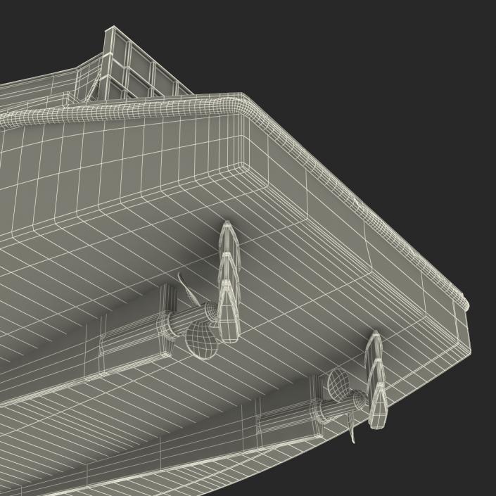 Landing Craft Utility Class 1627 Rigged 3D model