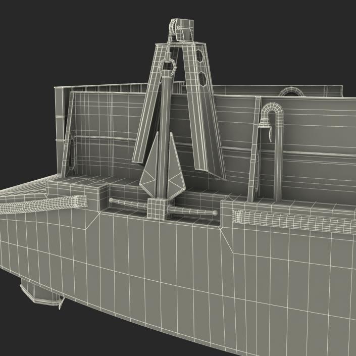 Landing Craft Utility Class 1627 Rigged 3D model