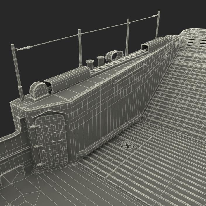 Landing Craft Utility Class 1627 Rigged 3D model