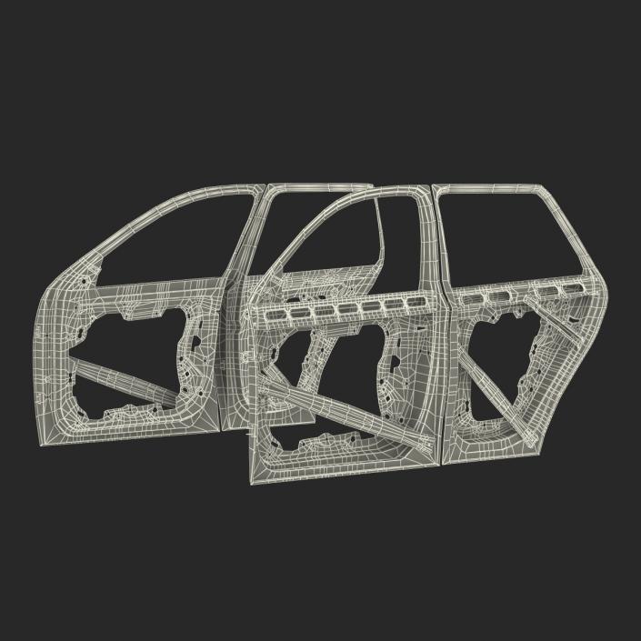 3D SUV Doors Rigged