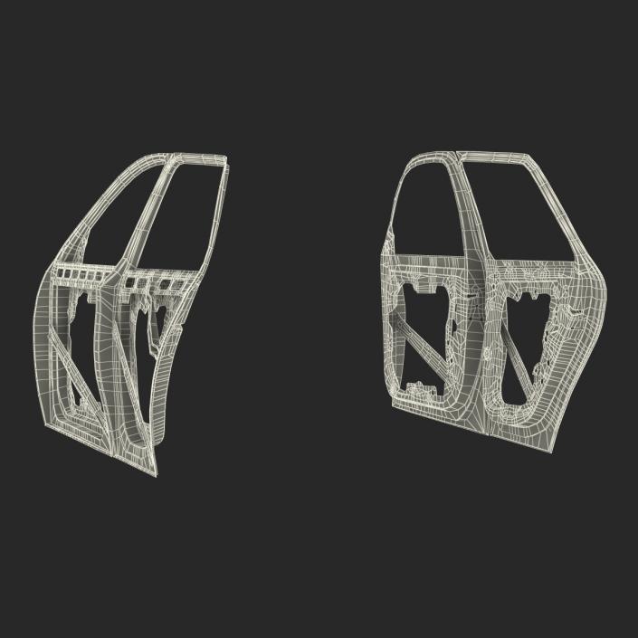 3D SUV Doors Rigged