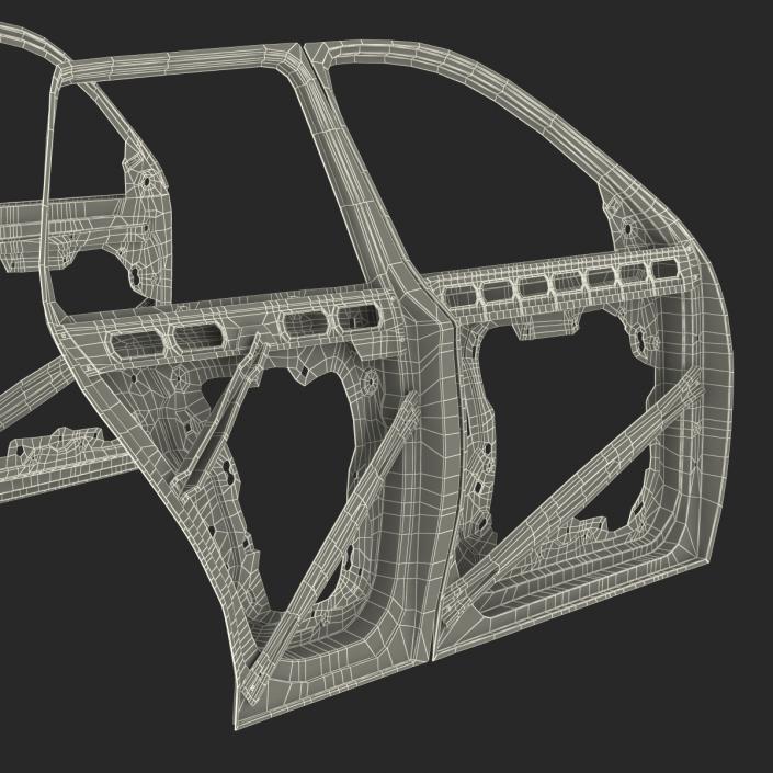 3D SUV Doors Rigged