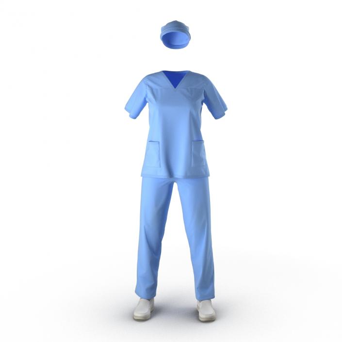 3D Female Surgeon Dress 16 model