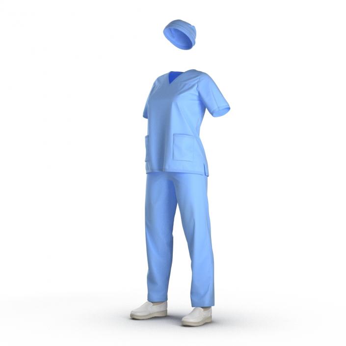 3D Female Surgeon Dress 16 model