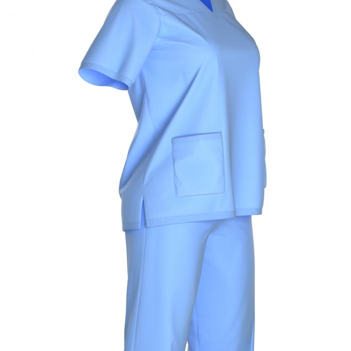 3D Female Surgeon Dress 16 model