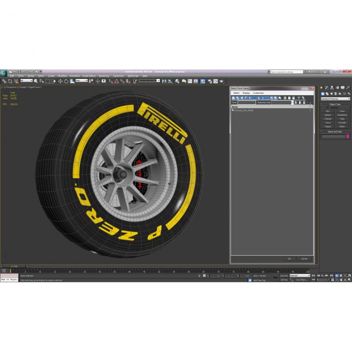 Formula One Wheel 3D