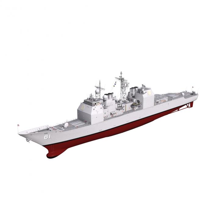 3D model Ticonderoga Class Cruiser Monterey CG-61