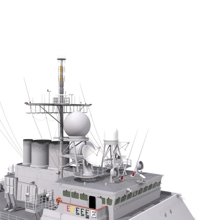 3D model Ticonderoga Class Cruiser Monterey CG-61