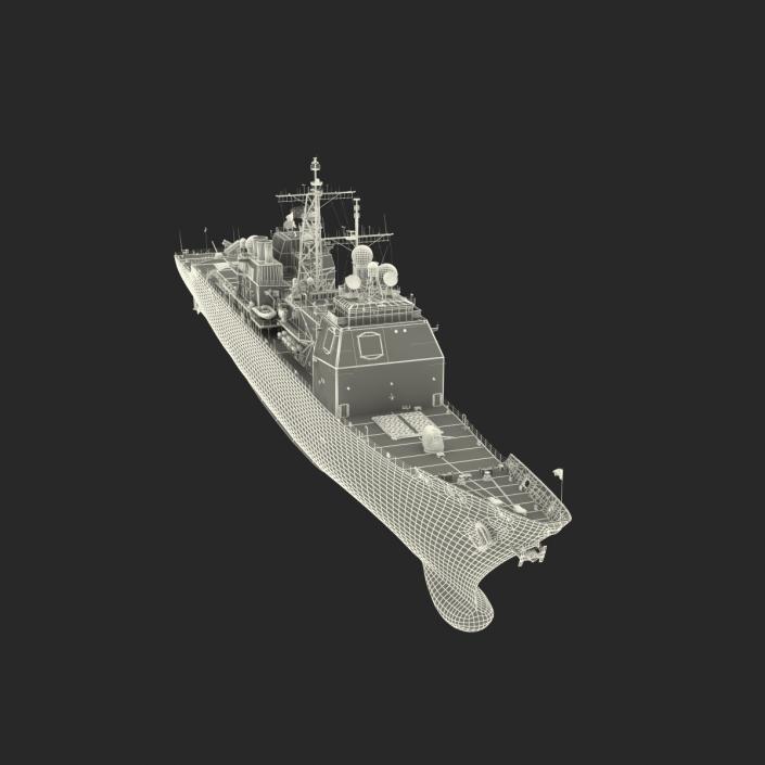 3D model Ticonderoga Class Cruiser Monterey CG-61