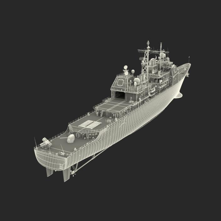 3D model Ticonderoga Class Cruiser Monterey CG-61