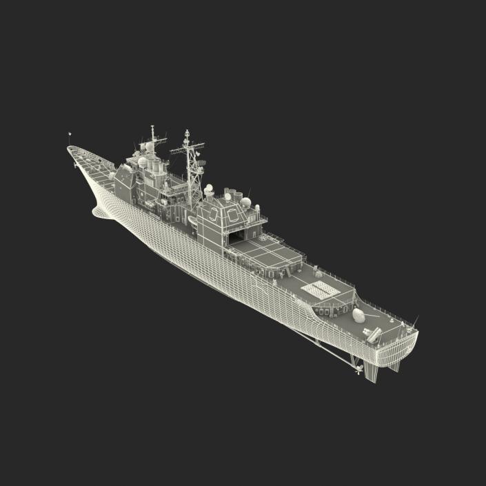 3D model Ticonderoga Class Cruiser Monterey CG-61