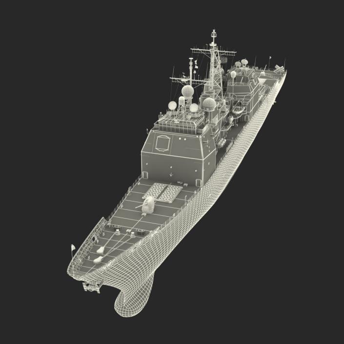 3D model Ticonderoga Class Cruiser Monterey CG-61