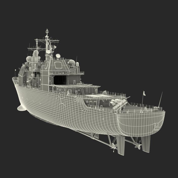 3D model Ticonderoga Class Cruiser Monterey CG-61