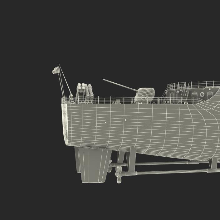 Ticonderoga Class Cruiser Leyte Gulf CG-55 3D