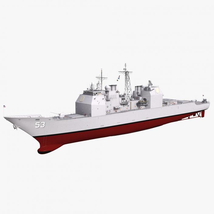 Ticonderoga Class Cruiser Mobile Bay CG-53 3D