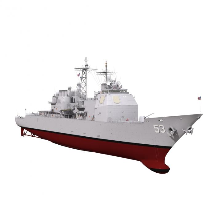 Ticonderoga Class Cruiser Mobile Bay CG-53 3D