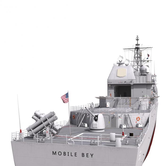 Ticonderoga Class Cruiser Mobile Bay CG-53 3D