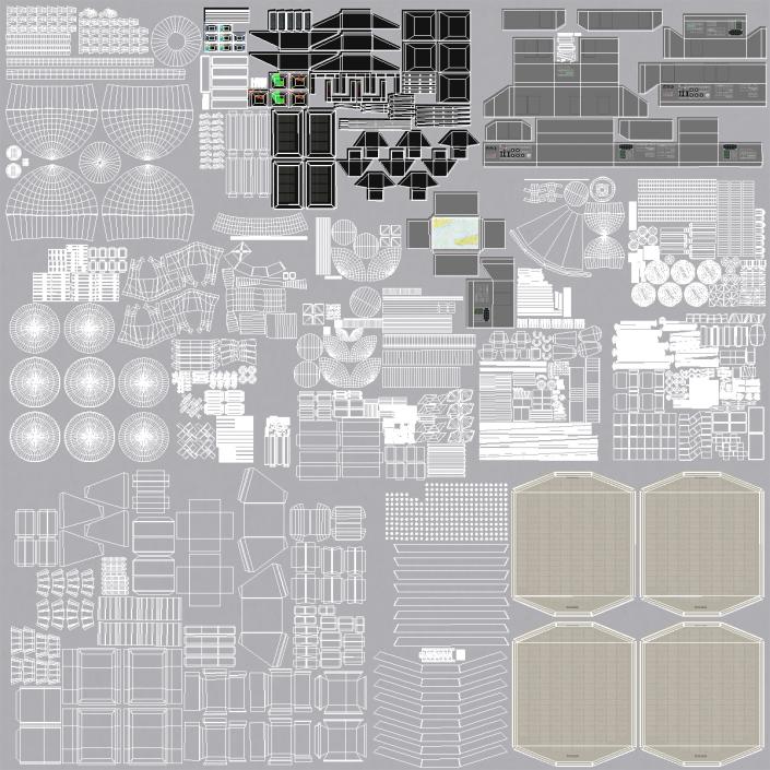 Ticonderoga Class Cruiser Mobile Bay CG-53 3D