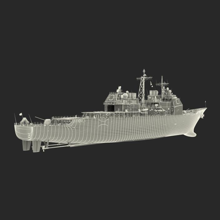 Ticonderoga Class Cruiser Mobile Bay CG-53 3D