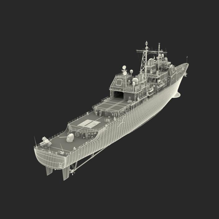 Ticonderoga Class Cruiser Mobile Bay CG-53 3D