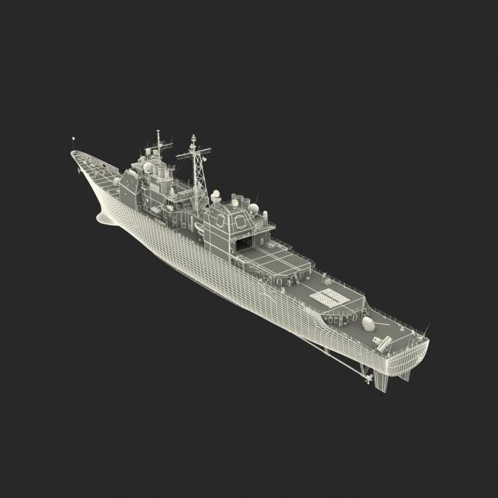 Ticonderoga Class Cruiser Mobile Bay CG-53 3D