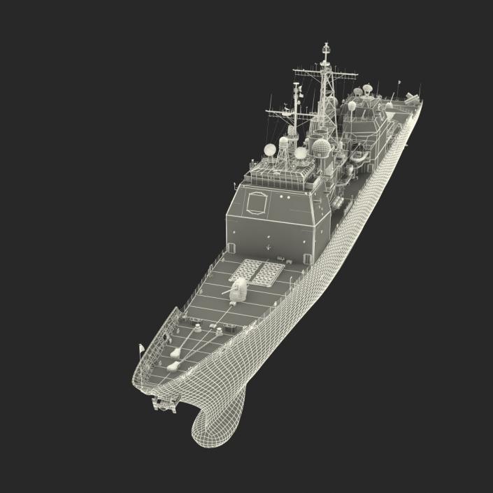 Ticonderoga Class Cruiser Mobile Bay CG-53 3D