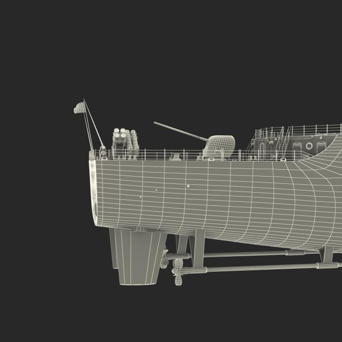 Ticonderoga Class Cruiser Mobile Bay CG-53 3D