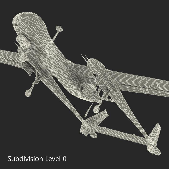 3D model IAI Eitan UAV Rigged