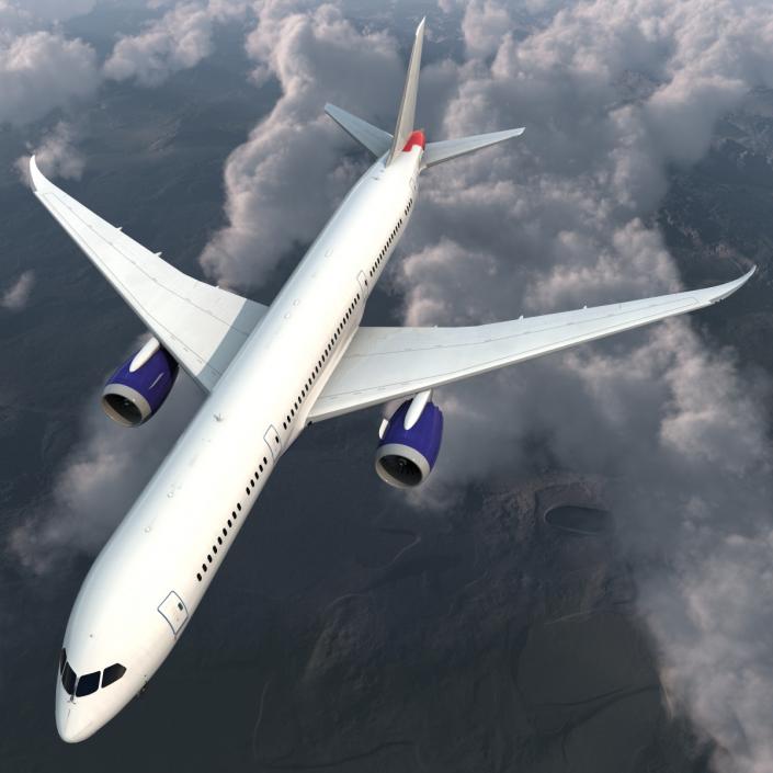 3D Boeing 787-9 Dreamliner Generic