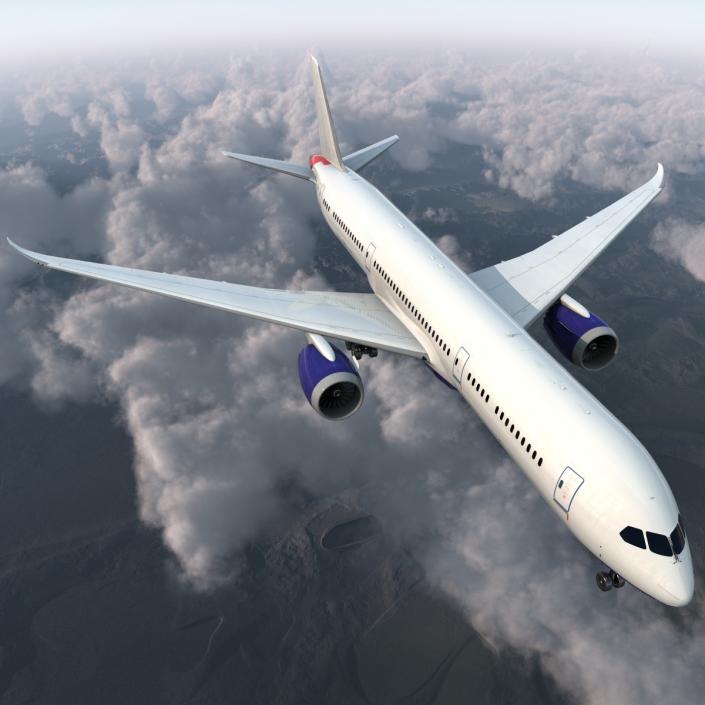 3D Boeing 787-9 Dreamliner Generic