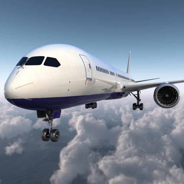 3D Boeing 787-9 Dreamliner Generic