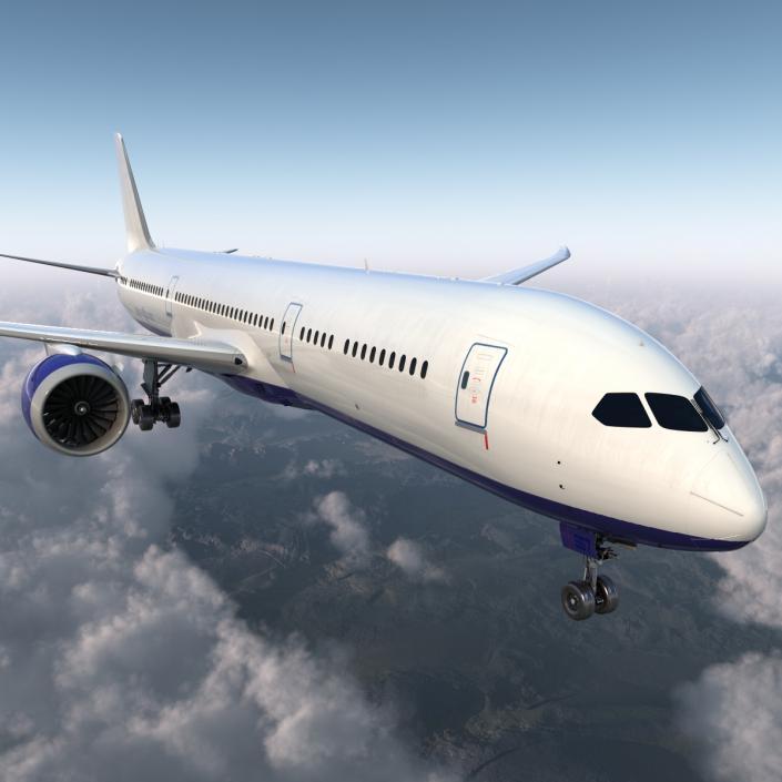 3D Boeing 787-9 Dreamliner Generic