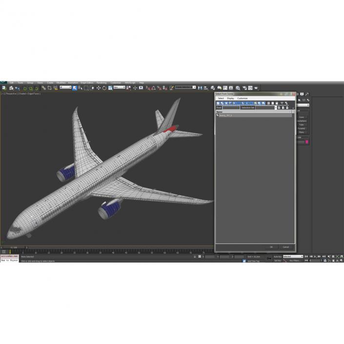 3D Boeing 787-9 Dreamliner Generic