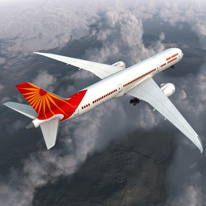 3D Boeing 787-9 Dreamliner Air India model