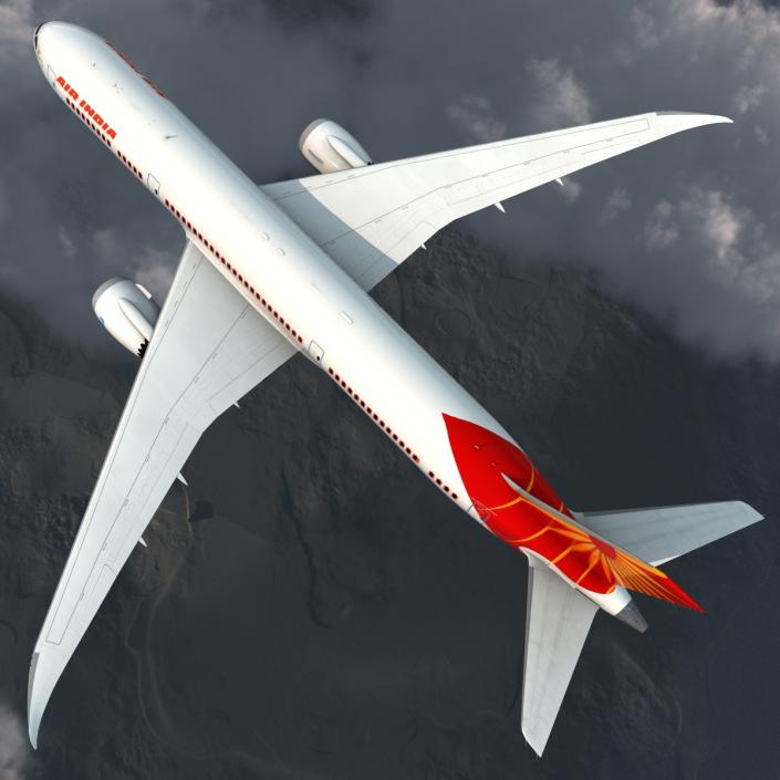 3D Boeing 787-9 Dreamliner Air India model