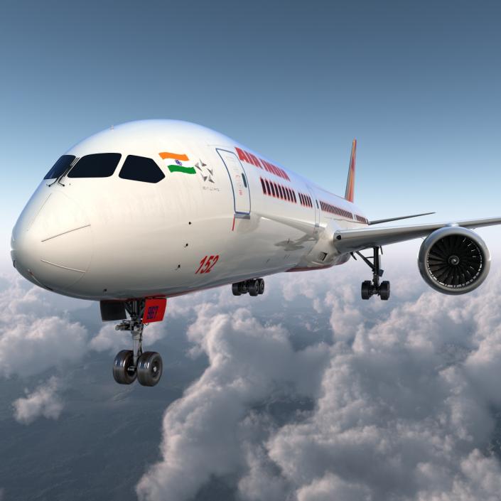 3D Boeing 787-9 Dreamliner Air India model