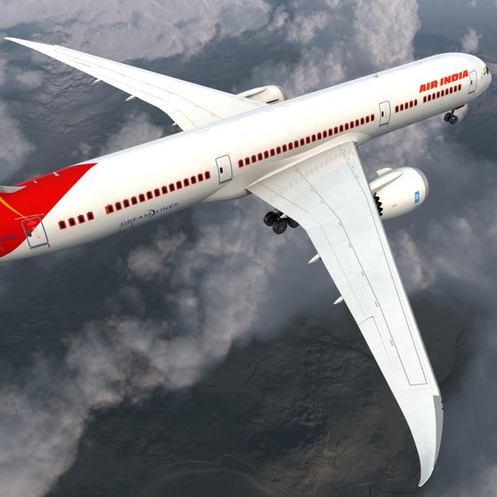 3D Boeing 787-9 Dreamliner Air India model