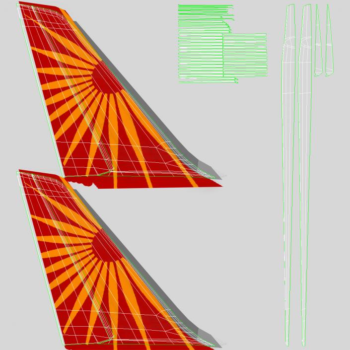 3D Boeing 787-9 Dreamliner Air India model