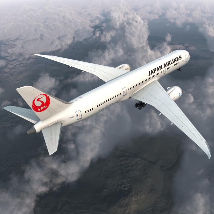 3D Boeing 787-9 Dreamliner Japan Airlines model