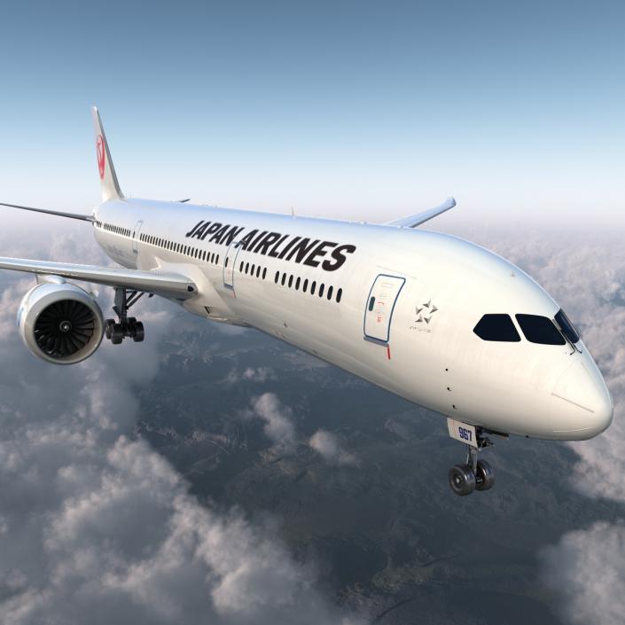 3D Boeing 787-9 Dreamliner Japan Airlines model