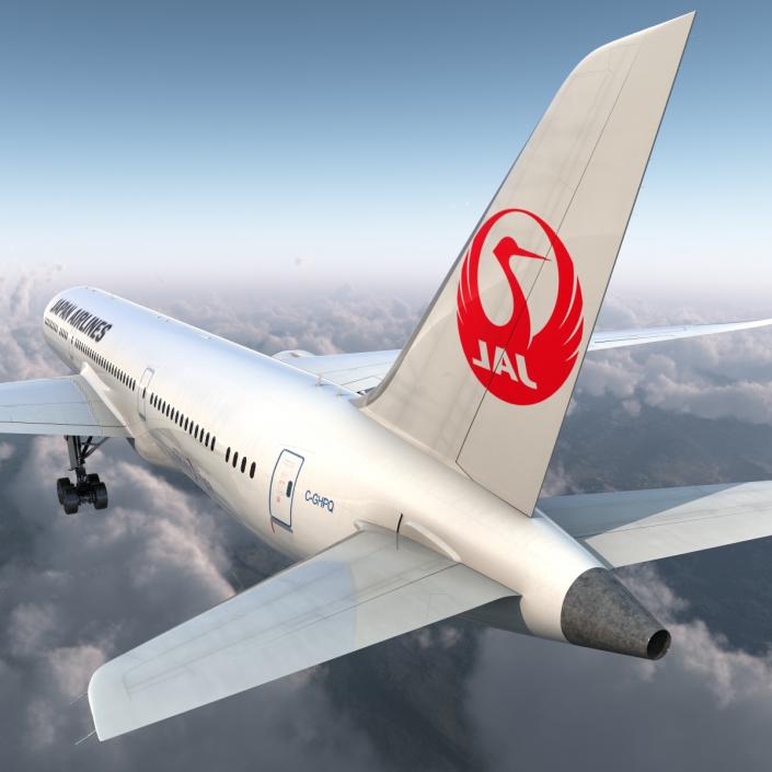 3D Boeing 787-9 Dreamliner Japan Airlines model