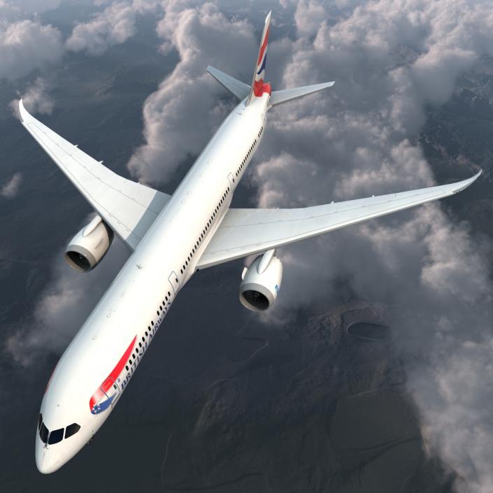 Boeing 787-9 Dreamliner British Airways 3D model