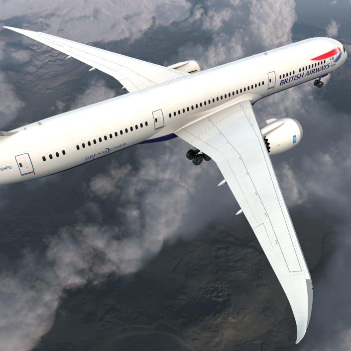 Boeing 787-9 Dreamliner British Airways 3D model