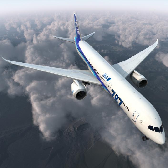 Boeing 787-9 Dreamliner All Nippon Airways 3D