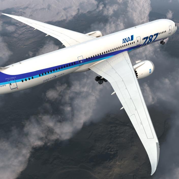 Boeing 787-9 Dreamliner All Nippon Airways 3D