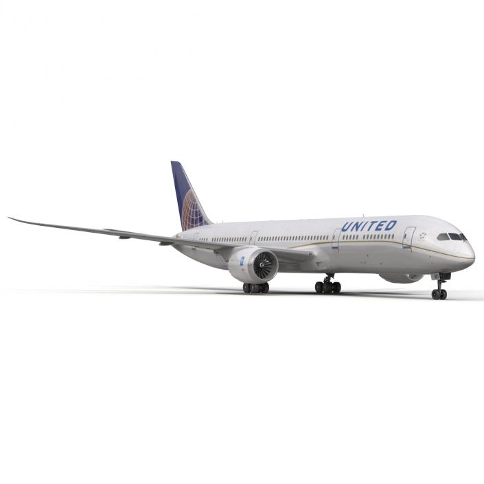 3D model Boeing 787-9 Dreamliner United