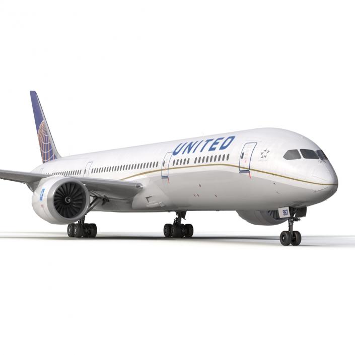 3D model Boeing 787-9 Dreamliner United