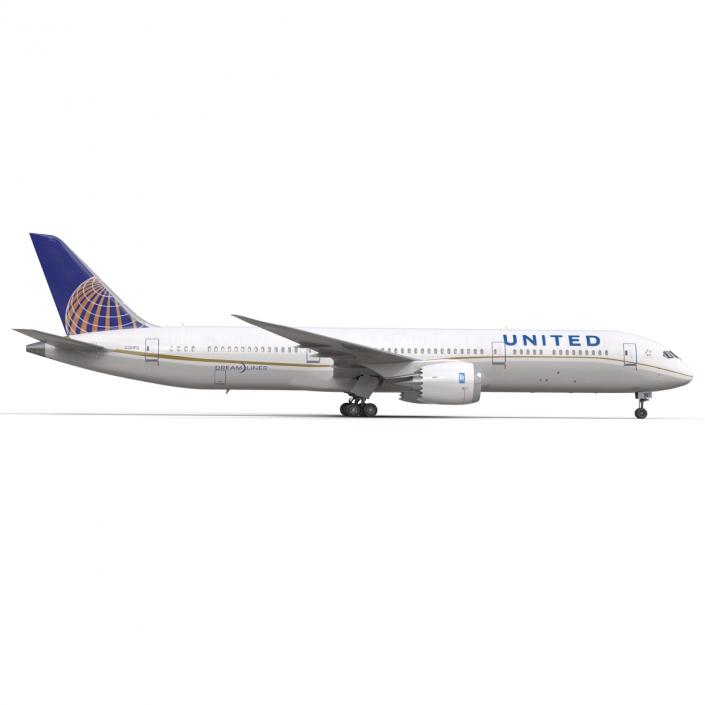 3D model Boeing 787-9 Dreamliner United