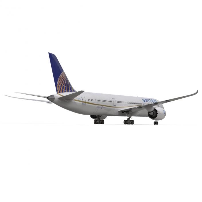 3D model Boeing 787-9 Dreamliner United