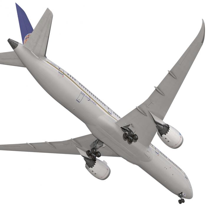 3D model Boeing 787-9 Dreamliner United